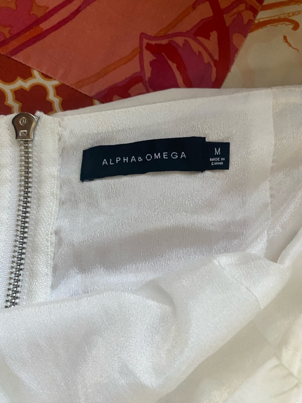 Alpha & Omega White Mini Dress with Puff Sleeve Detail - Picture 4 of 6